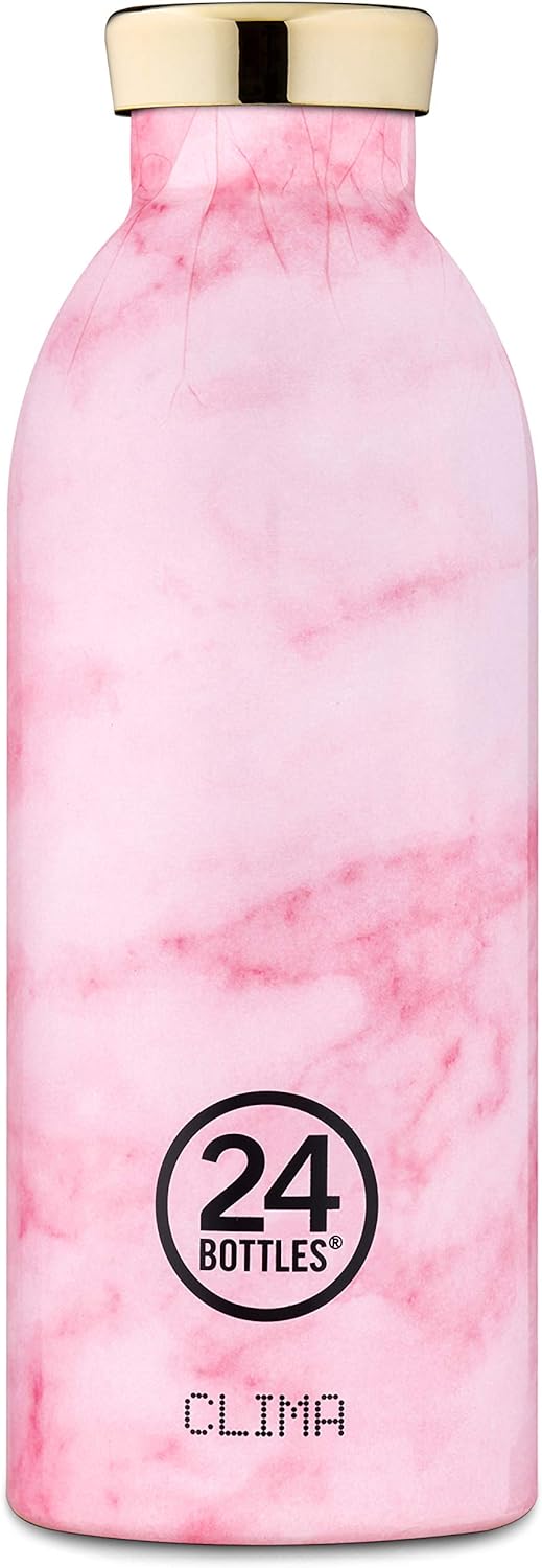 24 Bottles Clima, Trinkflasche aus Edelstahl, rosa, 500 ml 500 ml Marmo Rosa, 500 ml Marmo Rosa