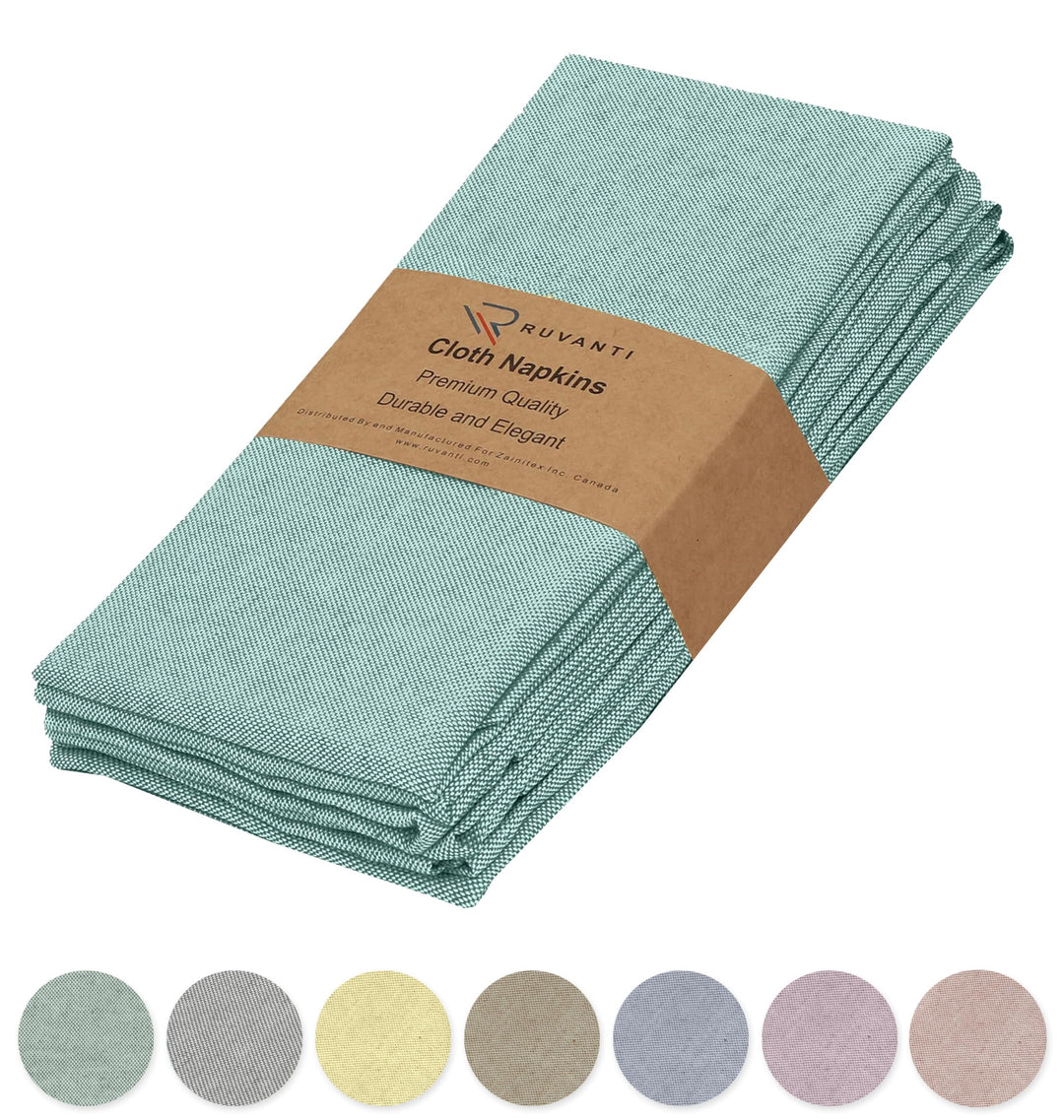Ruvanti Stoffservietten, 45,7 x 45,7 cm, wiederverwendbar, waschbar, weich und langlebig, Tischservi