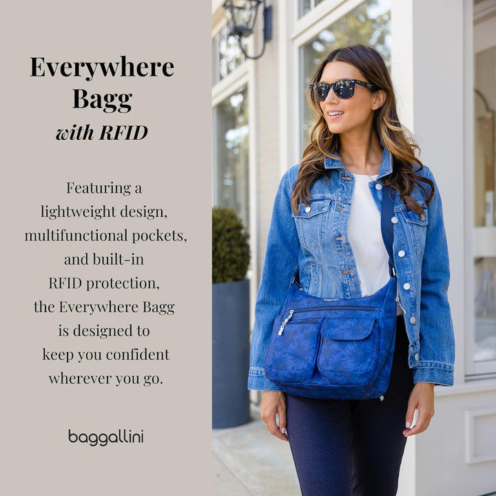 Baggallini Damen Everywhere bagg with überall Tasche mit RFID Einheitsgrösse Pacific, Einheitsgrösse