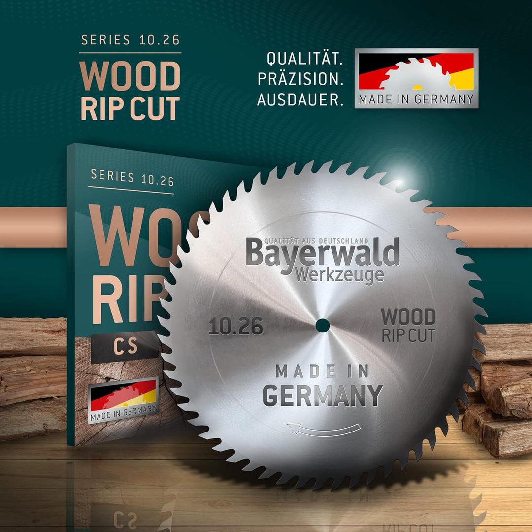 Bayerwald - CS Kreissägeblatt - Ø 250 mm x 1,6 mm x 30 mm | Wolfszahn (56 Zähne) | grobe, schnelle Z