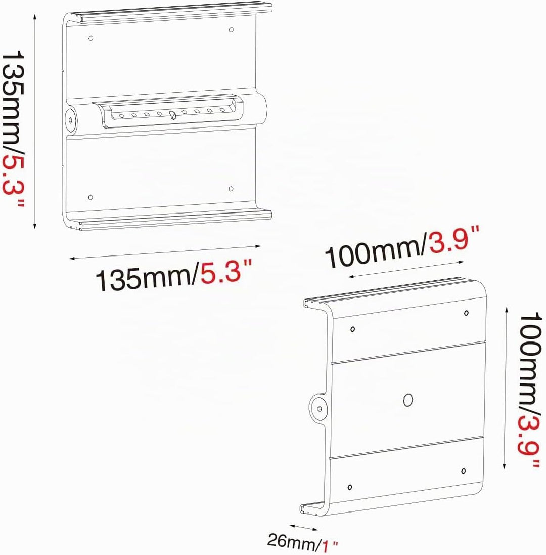 HFTEK ® VESA-Adapter kompatibel iMac-Modelle (bis 2011 und ab 2017*) / LED Cinema/Thunderbolt Displa