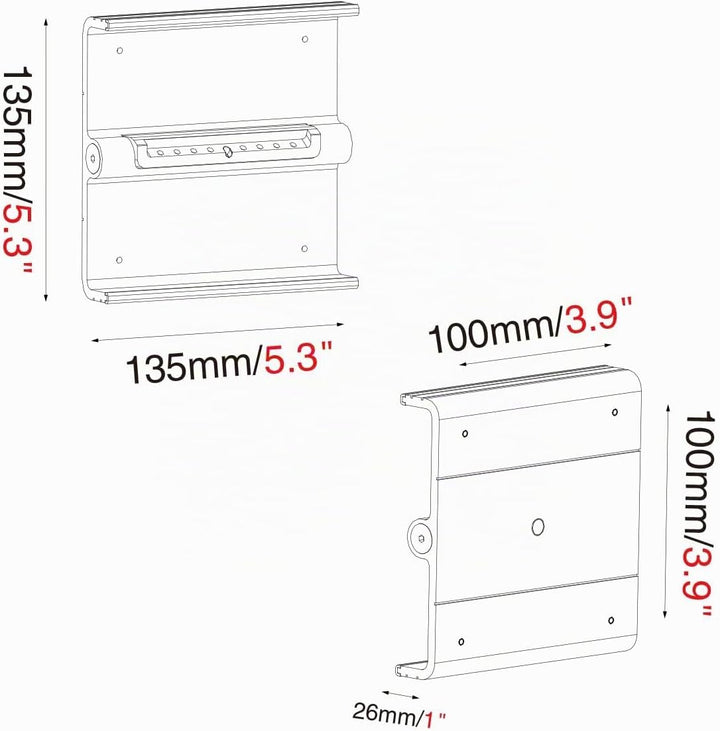 HFTEK ® VESA-Adapter kompatibel iMac-Modelle (bis 2011 und ab 2017*) / LED Cinema/Thunderbolt Displa