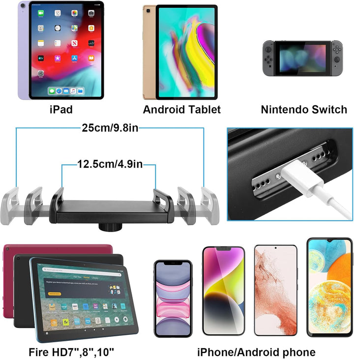 ChromLives Tablet Halterung Bett Tablet-Ständer für Bett Tablet Halterung Tisch Flexibel mit Lang Ar