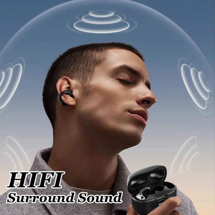 Bluetooth-Headset öffnen, Drahtlose Ohrclip-Kopfhörer, Kabellose Bluetooth 5.4, Open Ear Bluetooth K