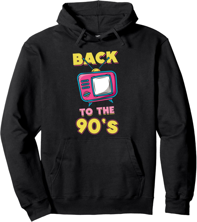 90er Jahre Outfit Back to the 90s Retro Röhrenfernseher Pullover Hoodie