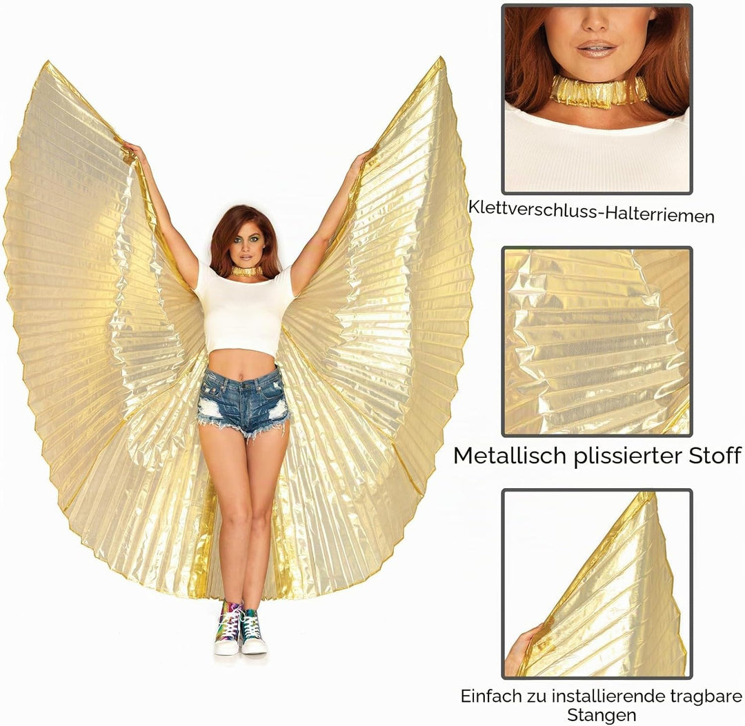 LEG AVENUE A2790 -360 Degree Isis Wings, Einheitsgrösse (Gold), Gold