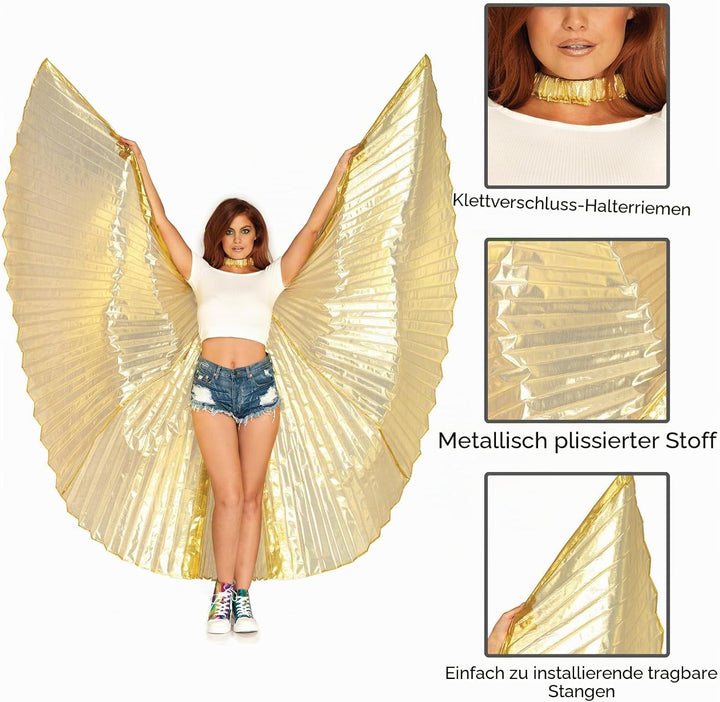 LEG AVENUE A2790 -360 Degree Isis Wings, Einheitsgrösse (Gold), Gold