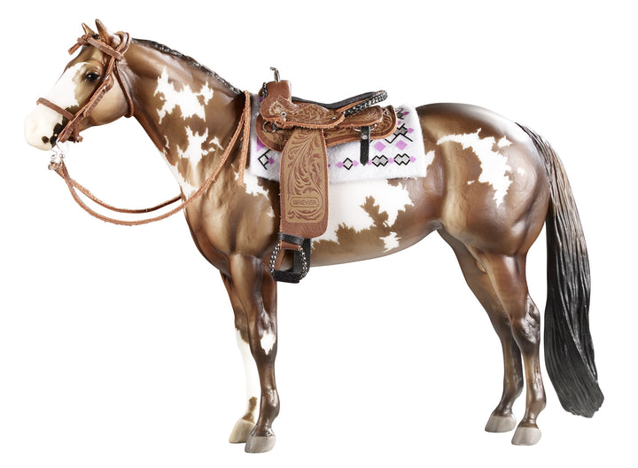 Breyer Traditioneller Cimarron Western Pleasure Sattel (Massstab 1:9), Cimarron Western Pleasure Sat