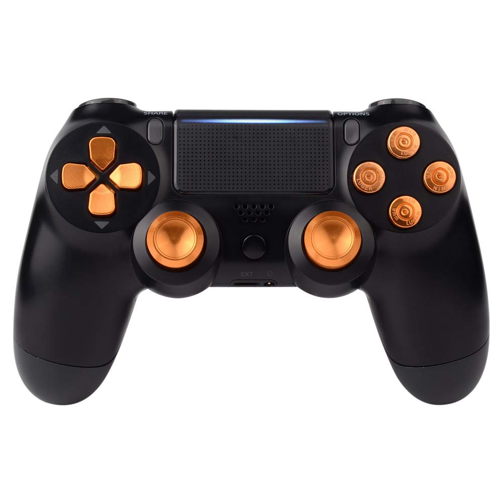 eXtremeRate DIY-Ersatz Aluminium Knöpfe für ps4 Controller JDM-040/050/055 Modell, Custom Thumbstick