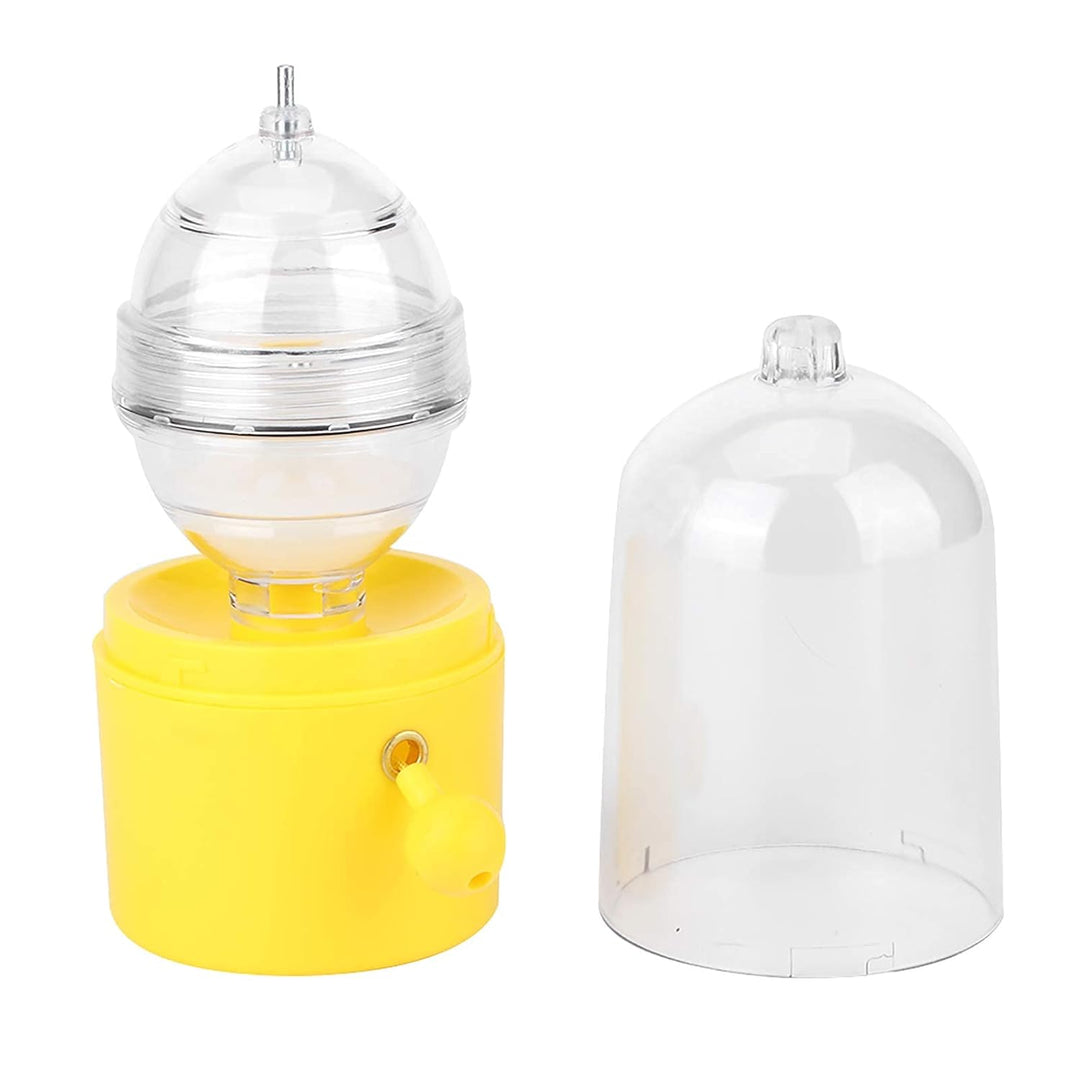 Egg Scrambler Shaker, Hand Powered Egg Scrambler Schneebesen Handbetriebener Golden Egg Maker mit Zu
