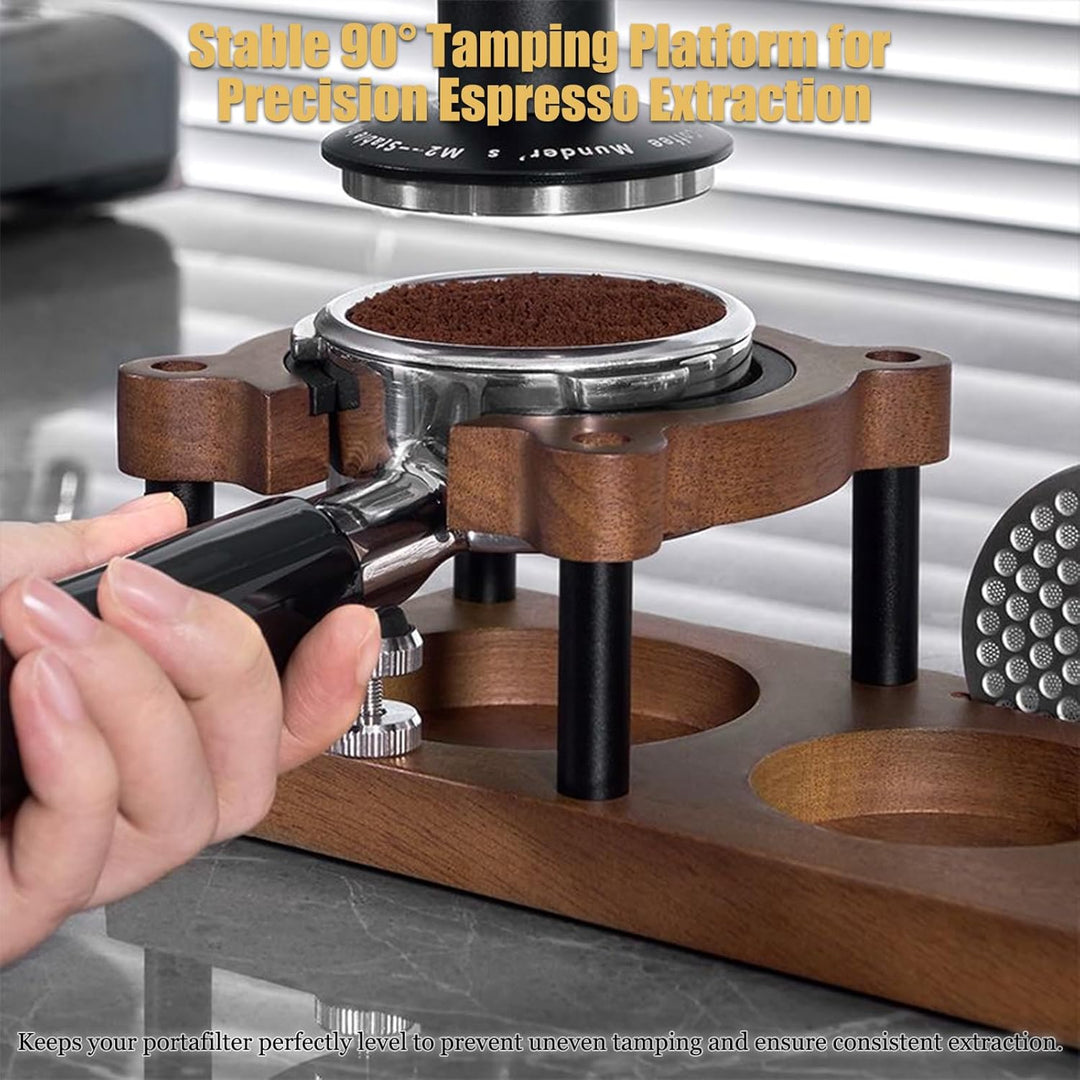 Espresso Tamperstation, Espresso Zubehör Organizer Multifunktionale Tamperstation für Barista Kaffee