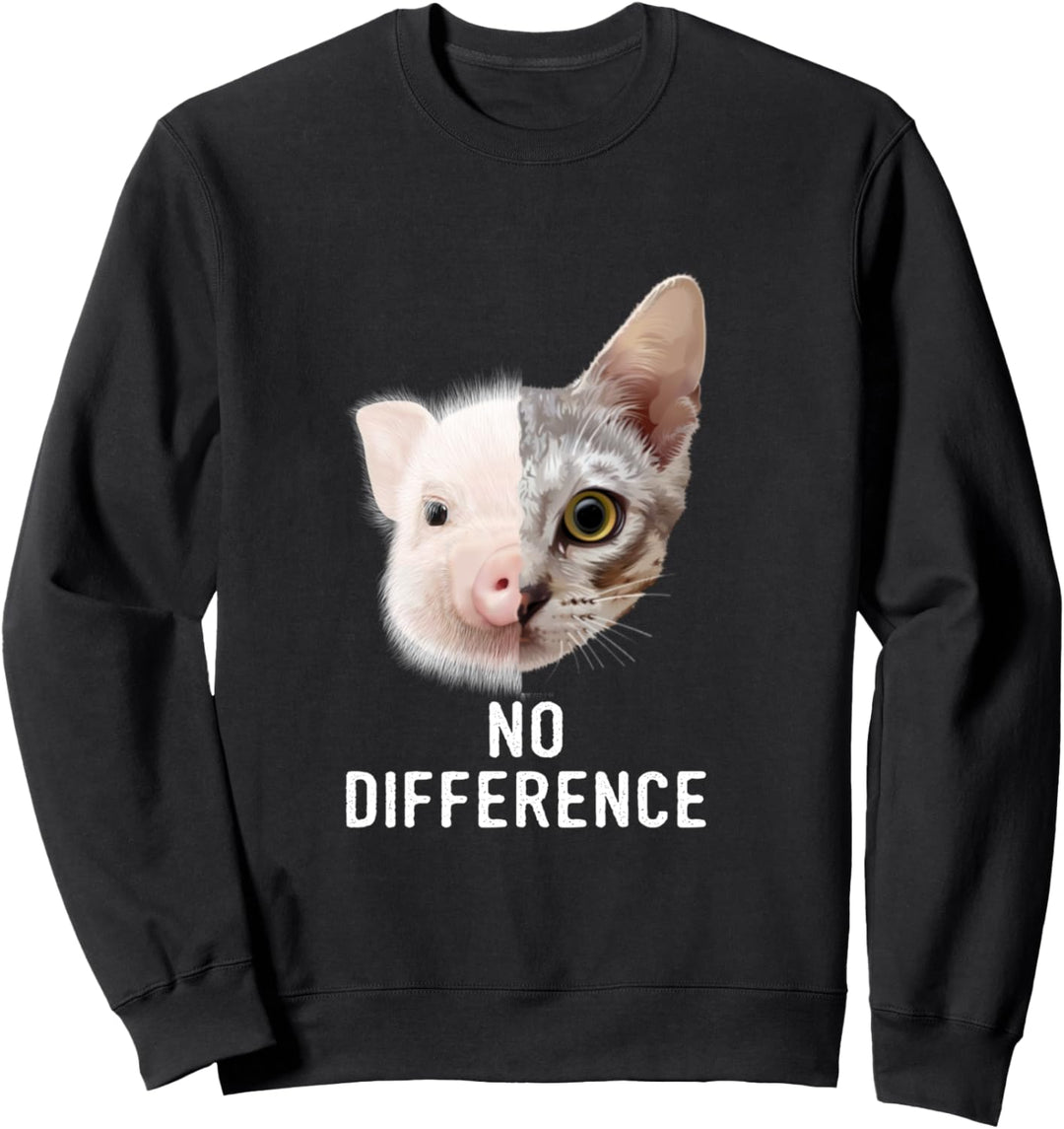 Pro Vegan No Difference Vegetarier Tierschutz Vegan Sweatshirt