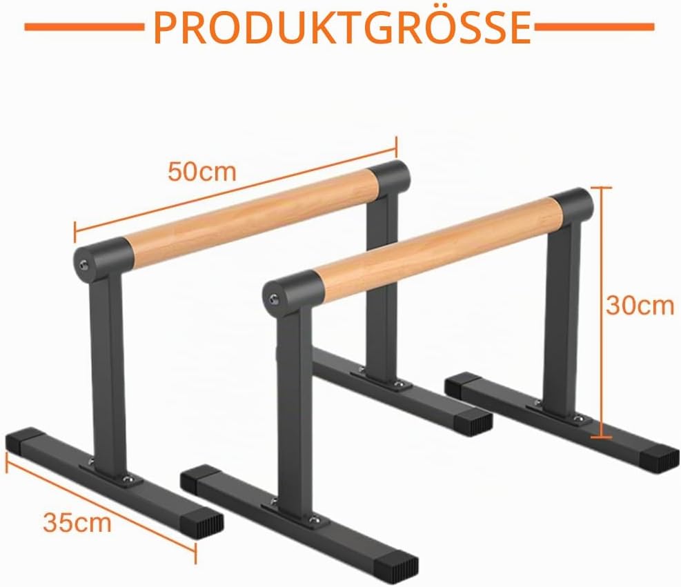 Parallettes Bars, Bounabay Liegestütz-Ständer, Griff-Set, Heim-Fitness-Studio, Parallele Dip-Bars fü