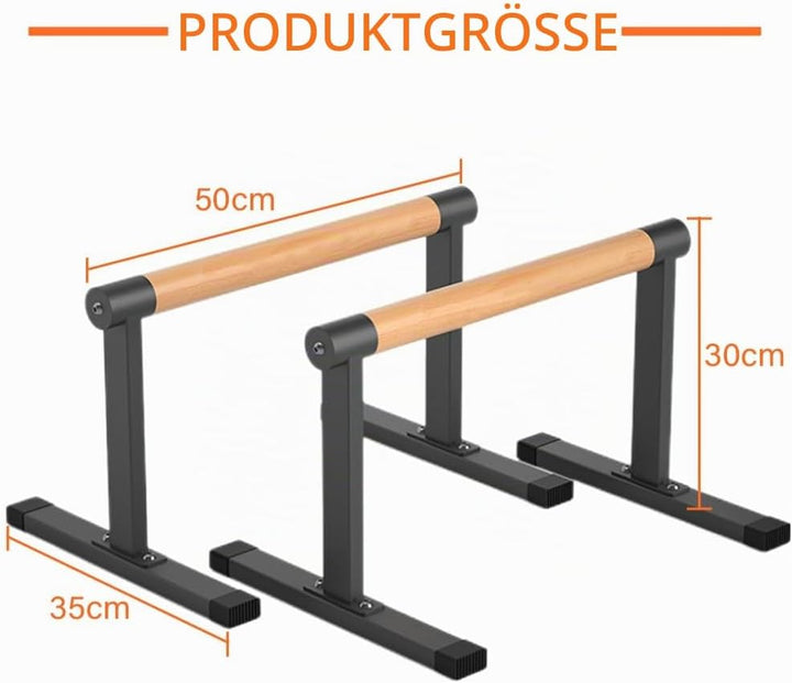 Parallettes Bars, Bounabay Liegestütz-Ständer, Griff-Set, Heim-Fitness-Studio, Parallele Dip-Bars fü