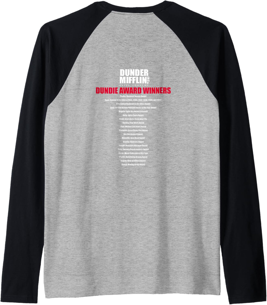 The Office Dundie Preisträger Raglan