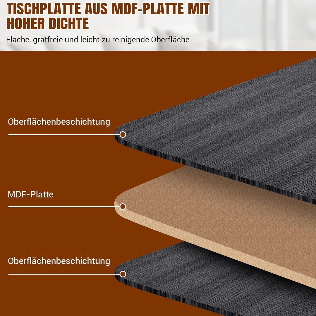 Klappbarer Laptop-Tisch mit Getränkehalter, tragbarer Betttisch für Laptop, Lesen, Essen & Arbeiten,