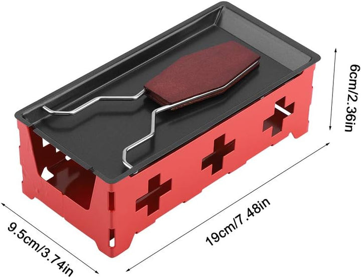 Käse Raclette, tragbare Antihaft-Käse Raclette Rotaster Backblech Herd Set Home Küche Grillwerkzeug