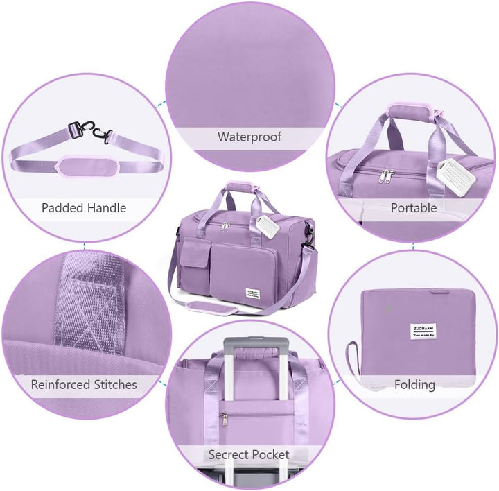 Flintronic 36L Faltbare Reisetasche Gepäcktasche Grosse Weekender Übernachtungstasche Urlaubstasche
