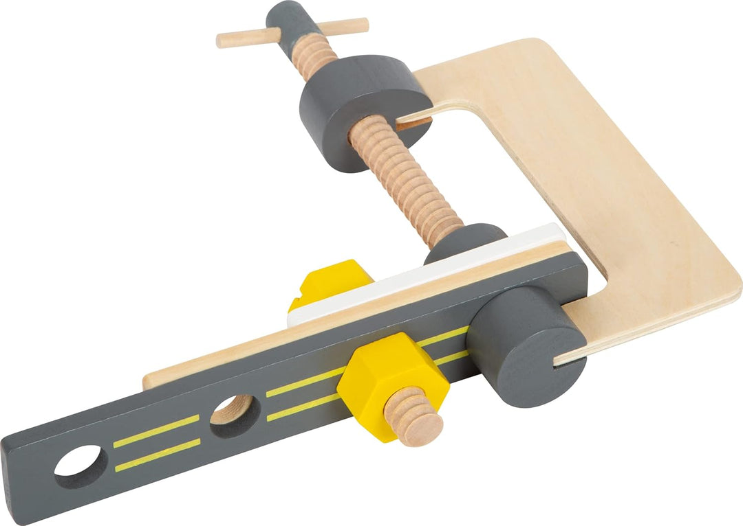 small foot Werkzeugkasten 2in1 "Miniwob" aus Holz, auch als Werkbank nutzbar, mit Kinderwerkzeugen,