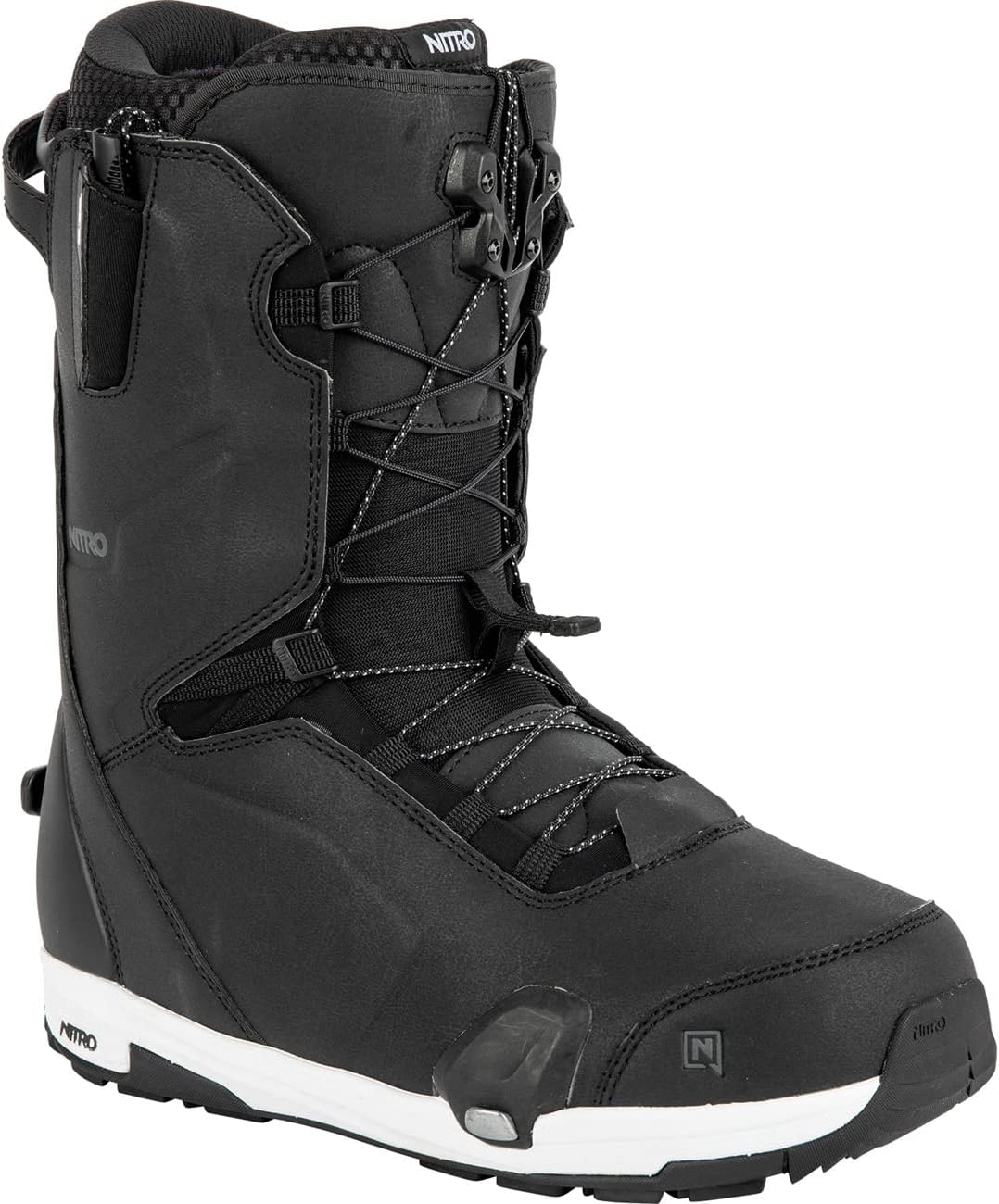 Nitro Herren Snowboards Profile TLS Step On, All Mountain Freeride Freestyle Highend MP 26,5 // EU 4