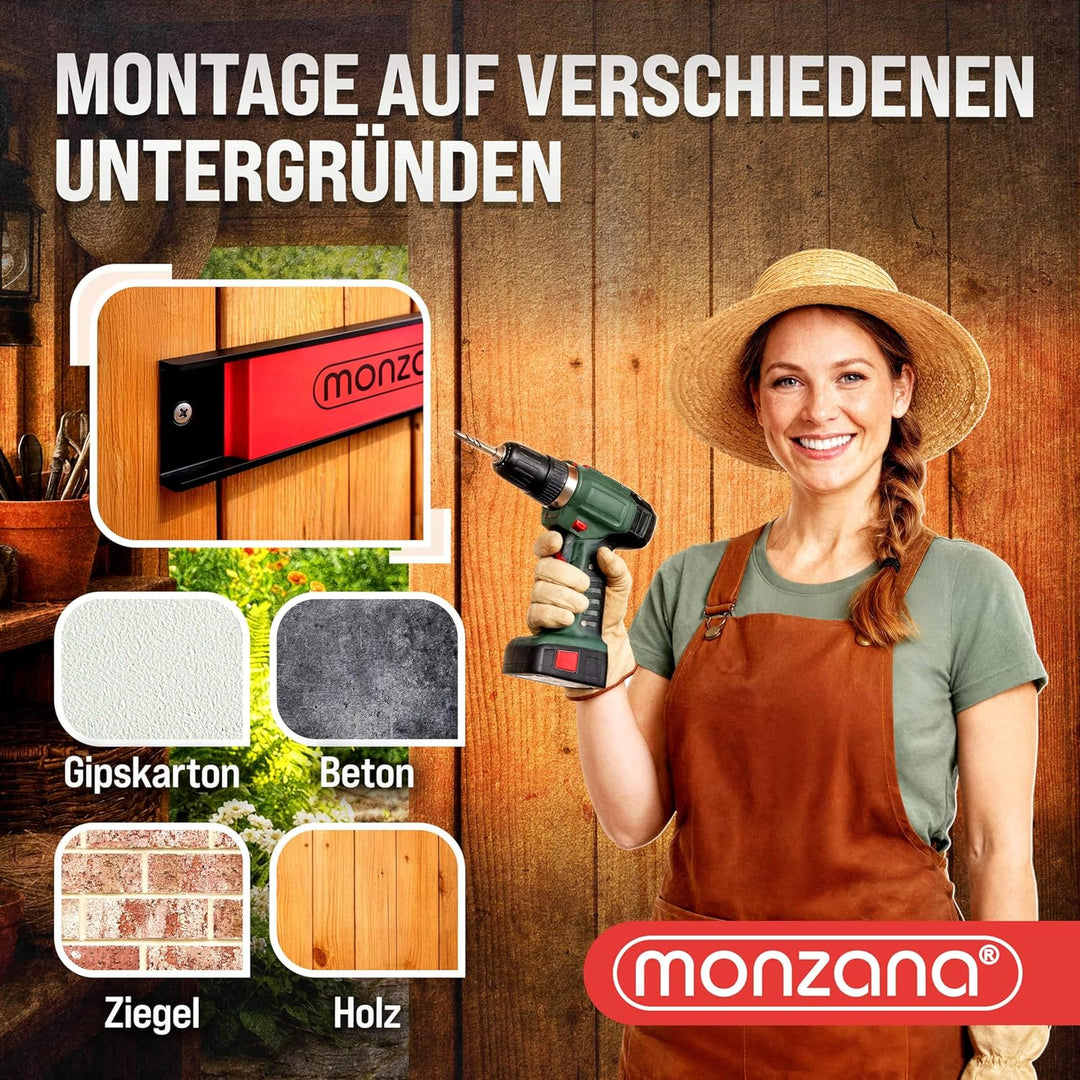 DEUBA® 3x Magnetleiste Set 45cm 23kg Tragkraft inkl. Montagematerial Werkzeugleiste Messerleiste Wer