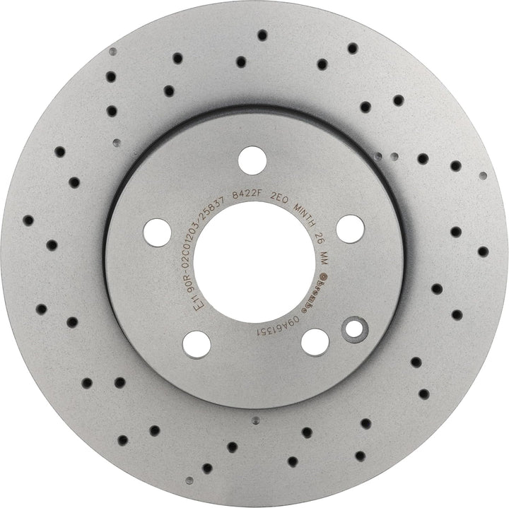 Brembo 09.A613.51 Vordere Bremsscheibe mit UV Lackierung, Anzahl 2 Single, Single