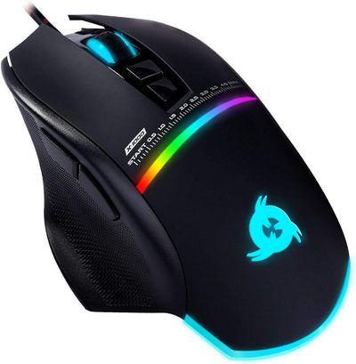 KLIM Skill Gaming Maus - High Precision PC Gaming Mouse USB - Neue 2023 - Wählbare DPI-Einstellung –