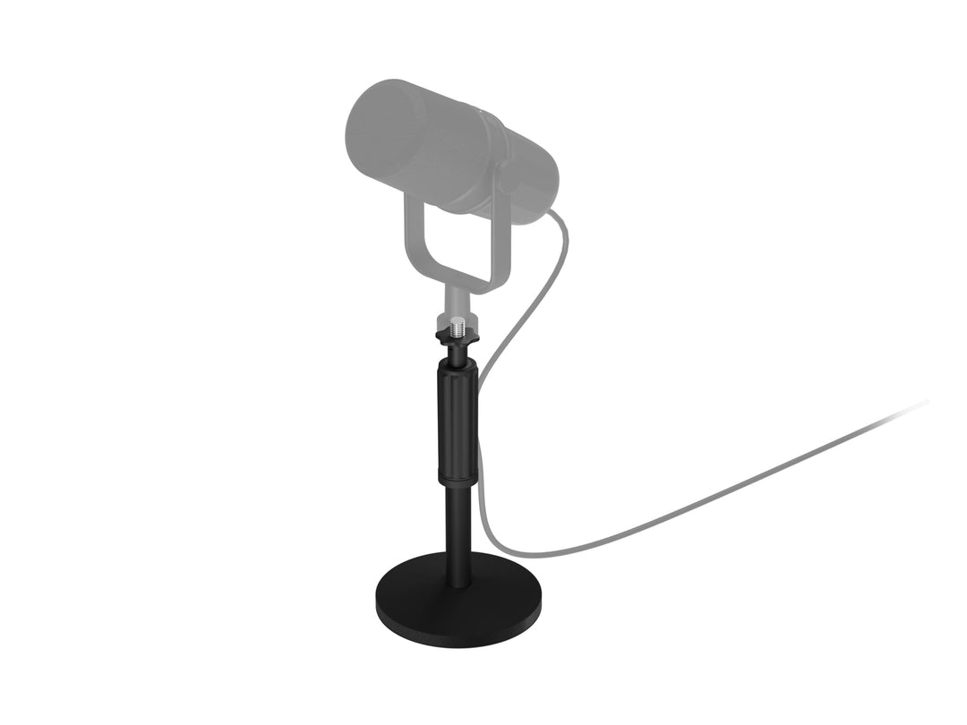 Genesis Thulium 350D Tisch Mikrofonständer - Höhenverstellbar 20–32 cm, schwere rutschfeste Basis, 3