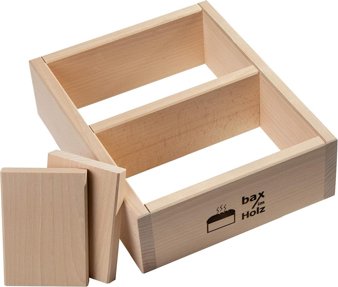 bax im Holz Brot-Holzbackrahmen aus naturbelassenem, massivem Buchenholz für leckeres, selbstgebacke