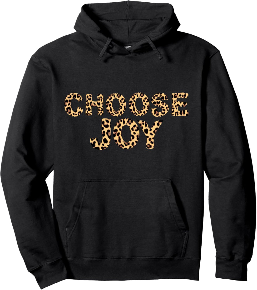 Faith Leopard Letters Christian Bible Based Pullover Hoodie