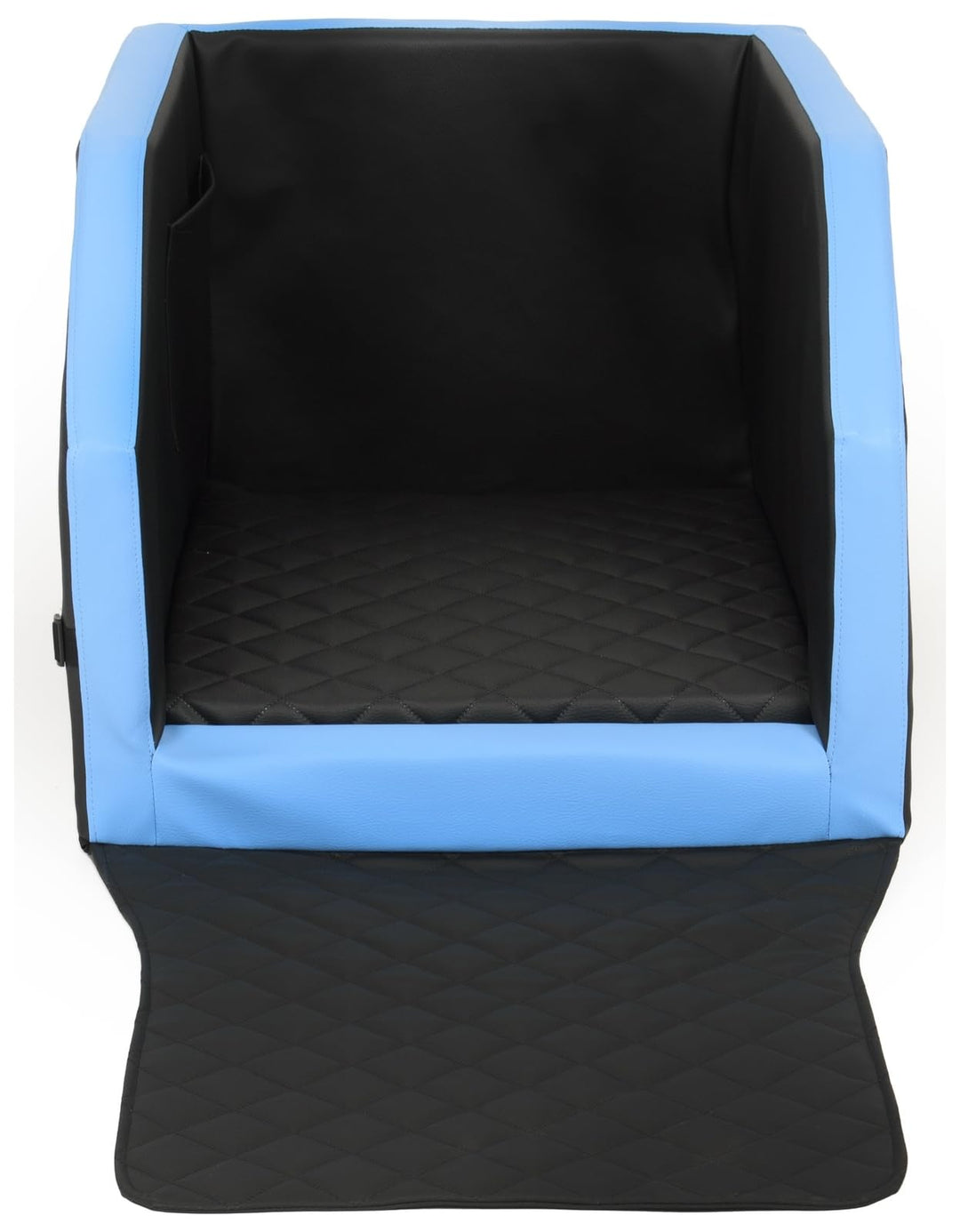 Autohundebett Hunde-Autositz Hundebett f. Rückbank Hundesitz Anschnallgurt 55x70 (Farbe: schwarz, bl