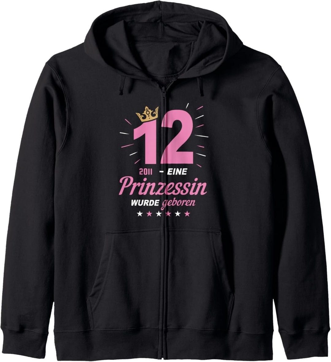 12 Geburtstag Eine Prinzessin Ist Geboren Jahrgang 2011 Kapuzenjacke