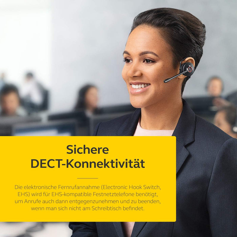 Jabra Engage 75 On-Ear Dect Convertible Headset - Skype for Business zertifizierter drahtloser Kopfh