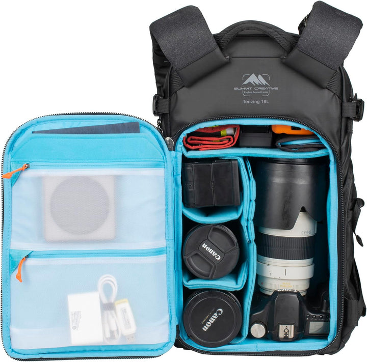 Summit Creative Tenzing Kamerarucksack mit Reissverschluss 35L Orange, 35L Orange