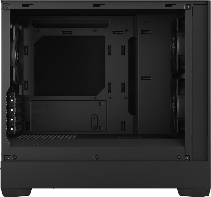 Fractal Design Pop Mini Silent Black – Solid - Bitumen Side Panels and Sound-dampening Foam - Three