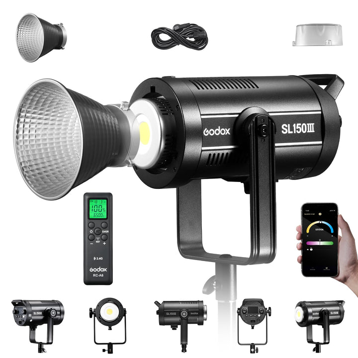 GODOX SL150III LED VideoLeuchte,SL150W Bowens-Mount Tageslicht-ausgeglichene kontinuierliche Beleuch