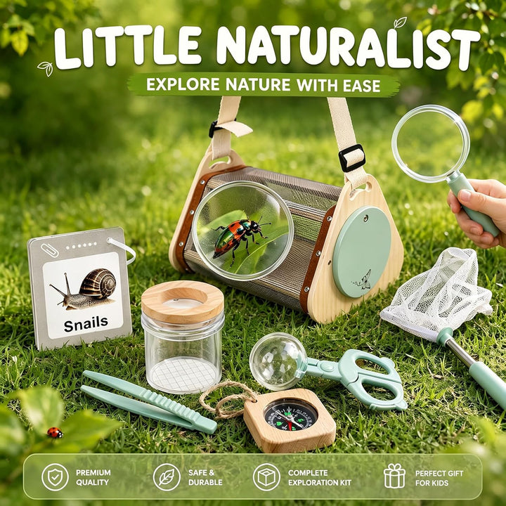 Entdecker Kit & Insektenfänger-Set, Kinder Abenteuer Entdecker Bug Set Insektenbeobachtungskäfig aus