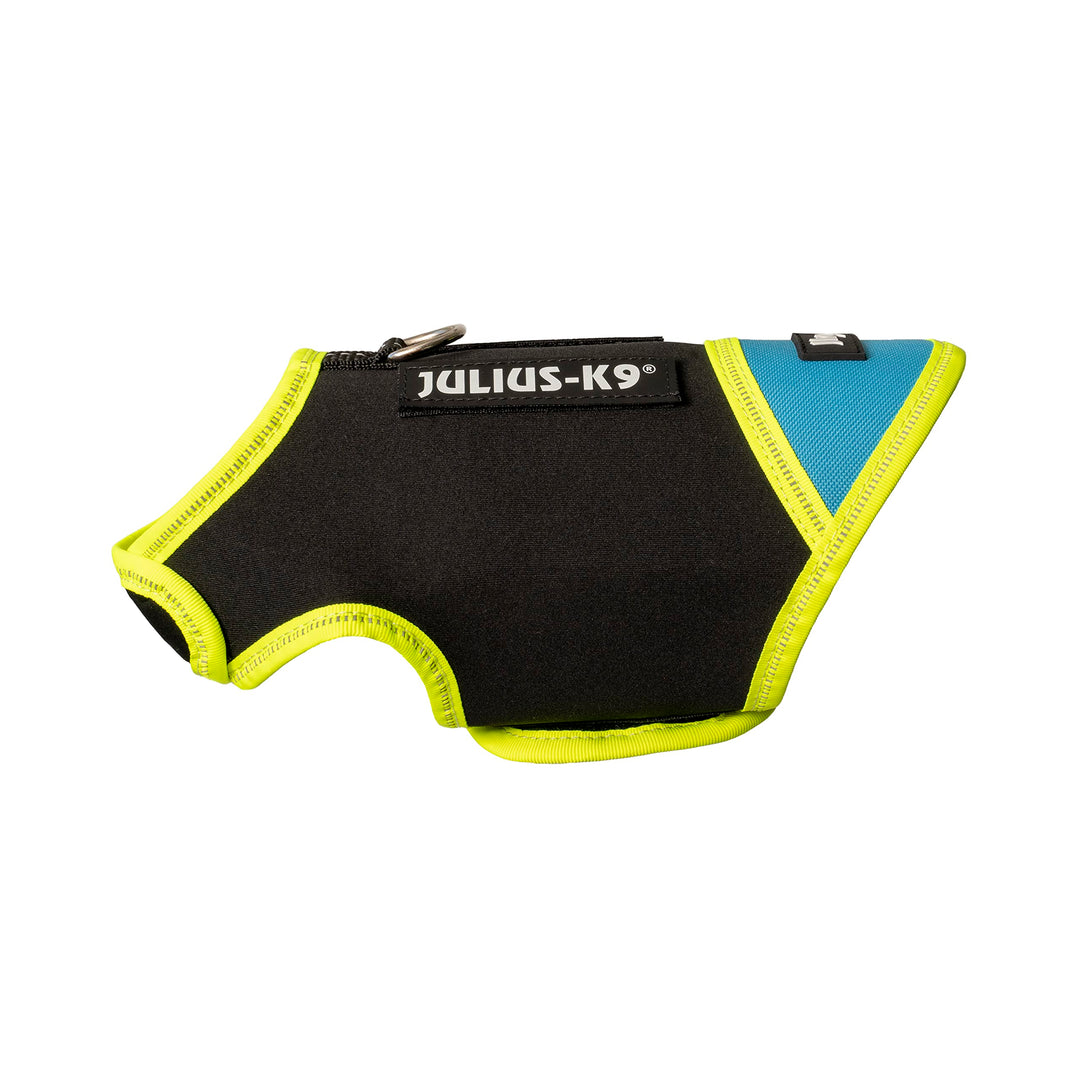 JULIUSK-9, IDC Neoprene Hundekleidung, Size: Baby 1, Schwarz und Aquamarine Baby 1 Schwarz und Aquam