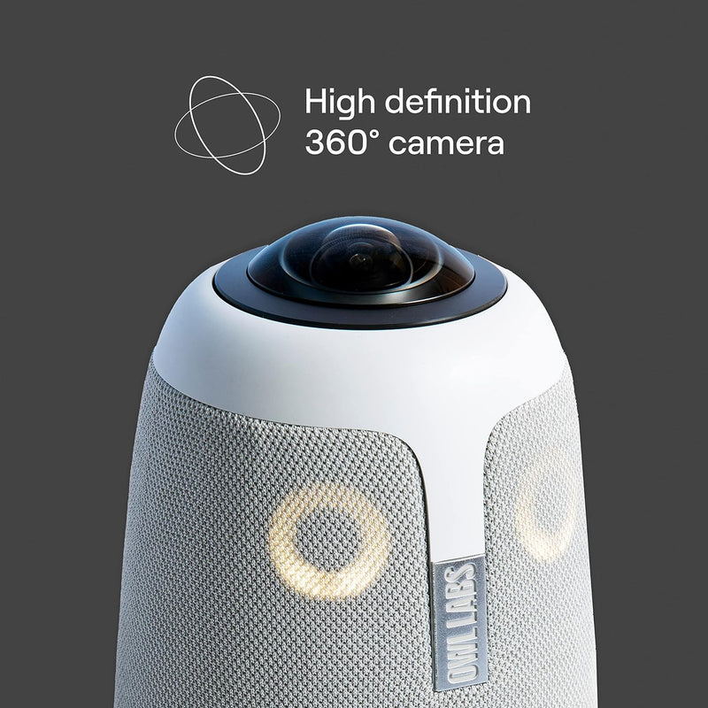 Owl Labs Meeting Owl 3 – 360-Grad, 1080p HD Smart Videokonferenzkamera, Mikrofon und Lautsprecher (a