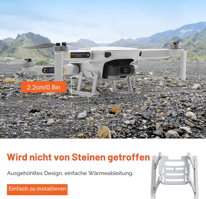 Propeller für DJI Mini 4K/2/SE/2 SE Drohnen Propellerschutz Landegestell Propellerhalterschutz Gimba
