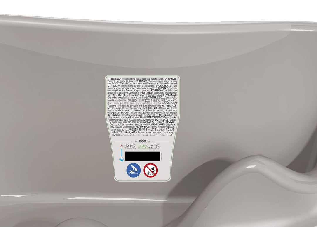 OK Baby N38232035X Onda - Baby-Badewanne, grau, Grau
