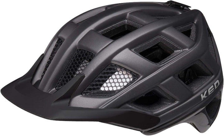 KED Crom MTB Fahrrad Helm matt schwarz 2023 L (57-62cm), L (57-62cm)