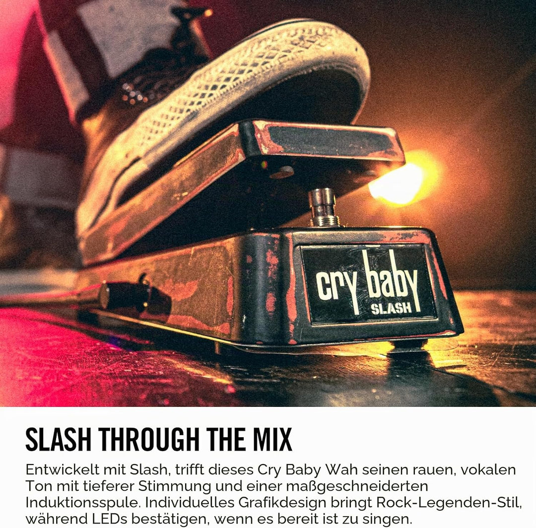 DUNLOP CryBaby Signature Gitarren-Effektgerät-Pedal MDU SC95 Klassisch, Klassisch