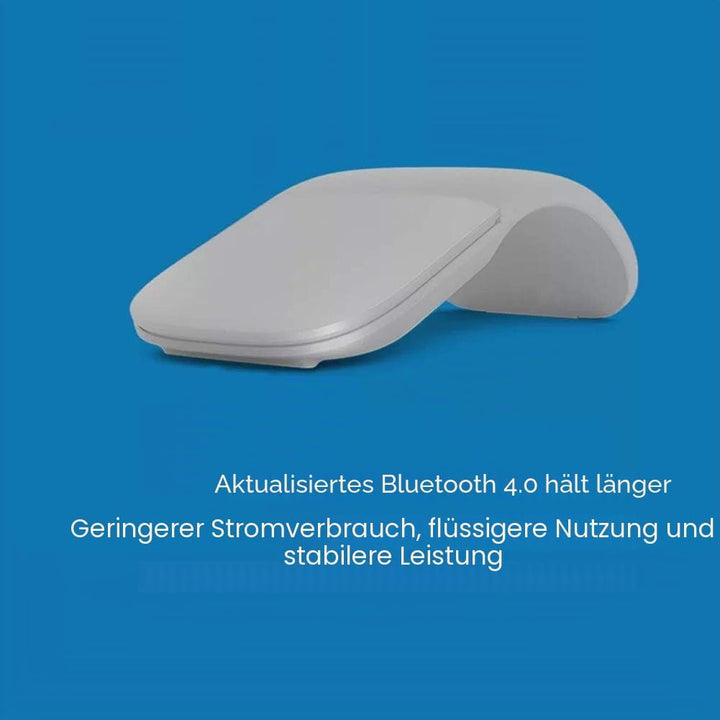 VBESTLIFE Bluetooth Arc Touch Mouse, Kabellose Faltbare Maus ohne USB-Nano-Empfänger, Ergonomische O