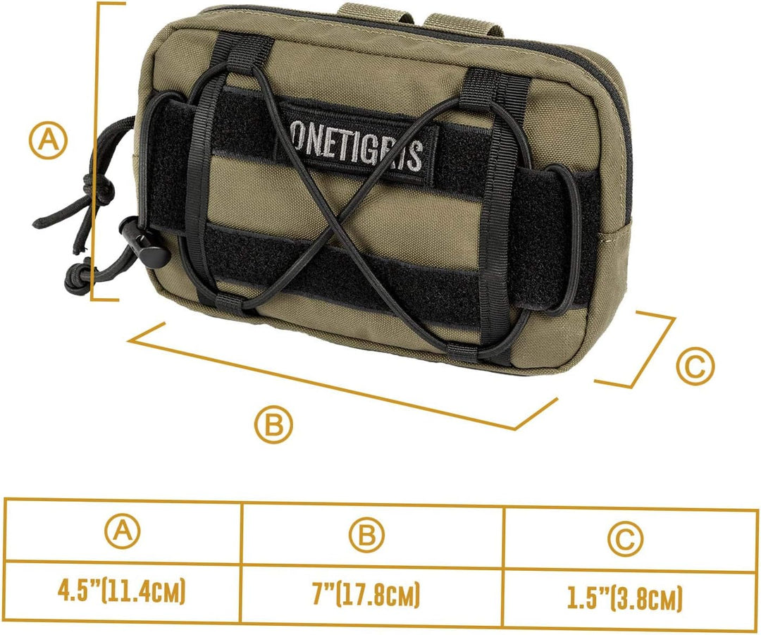 OneTigris EDC Futterbeutel für Hunde, Pouch Zusatztasche für Hunderucksack MOLLE Futterbeutel Hundet