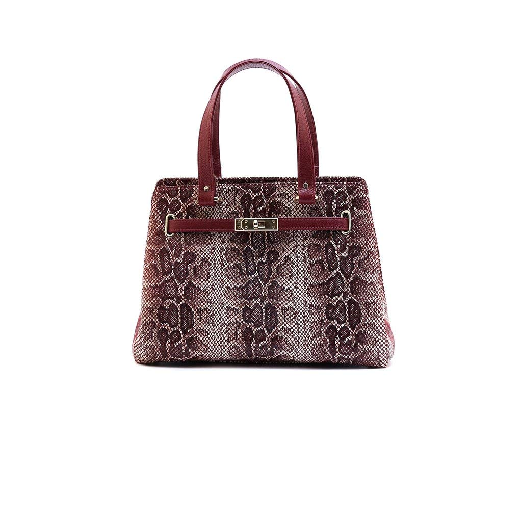 Julké Damen Handtasche ´Snakeskin Patterned´ aus Qualitäts-Ziegenleder