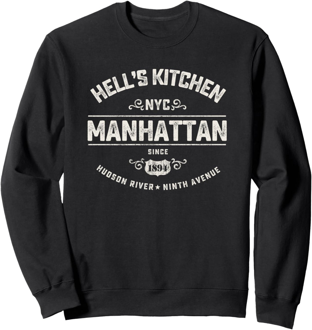 Hell's Kitchen New York City T-Shirt im Vintage-Stil Sweatshirt
