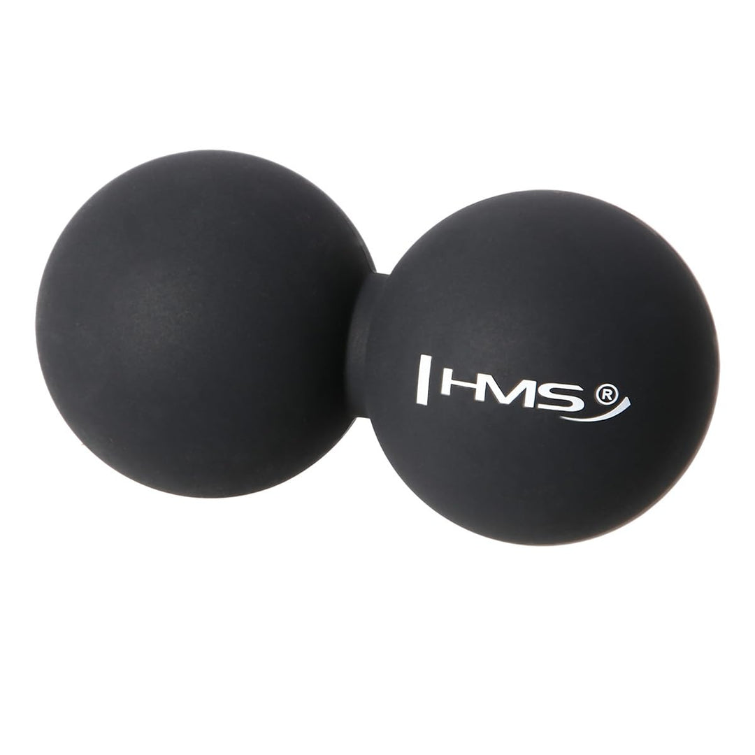 HMS Unisex's 17-42-002 5907695519396 Double Lacrosse Bälle, Black, One Size