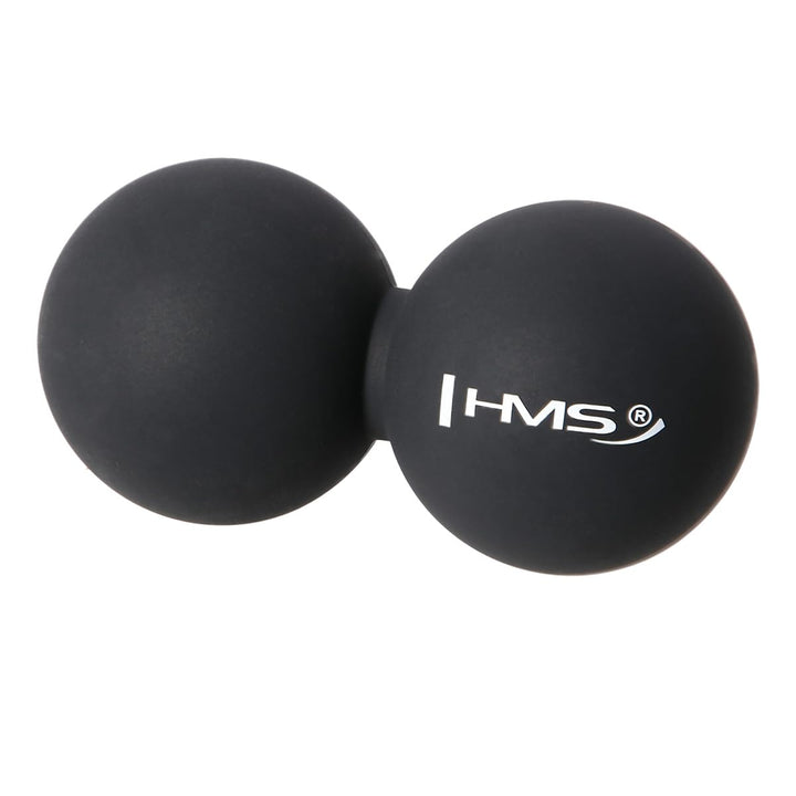 HMS Unisex's 17-42-002 5907695519396 Double Lacrosse Bälle, Black, One Size