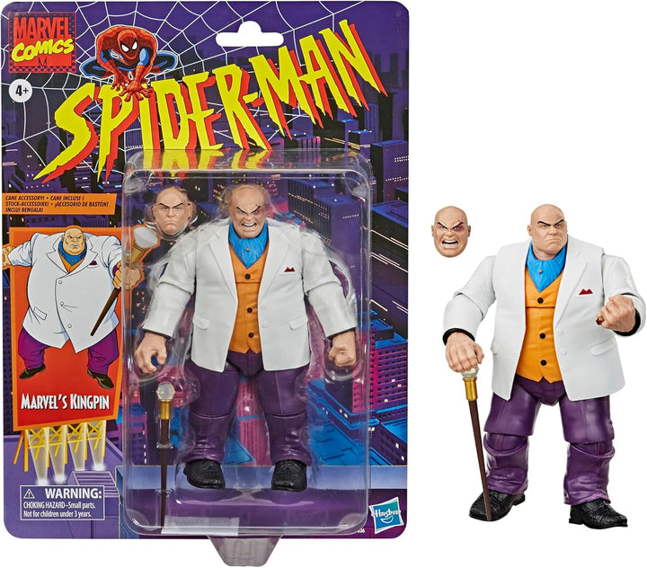 Hasbro Marvel Legends Series 15 cm grosse Marvel‘s Kingpin Action-Figur, Vintage Collection